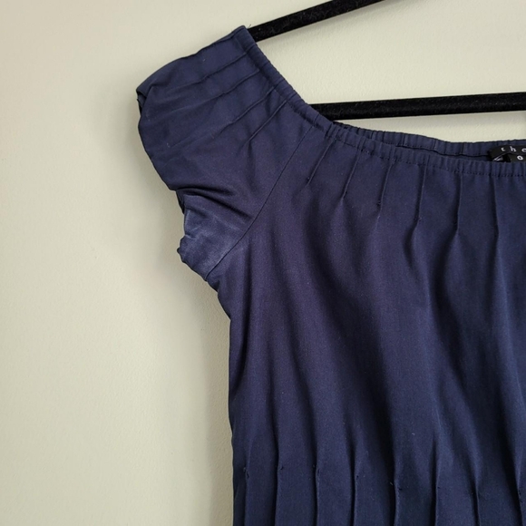 Navy Ribbed Mini Dress - Picture 4 of 7